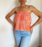Upcycled Coral Skirt/Tube Top (Medium/Large)