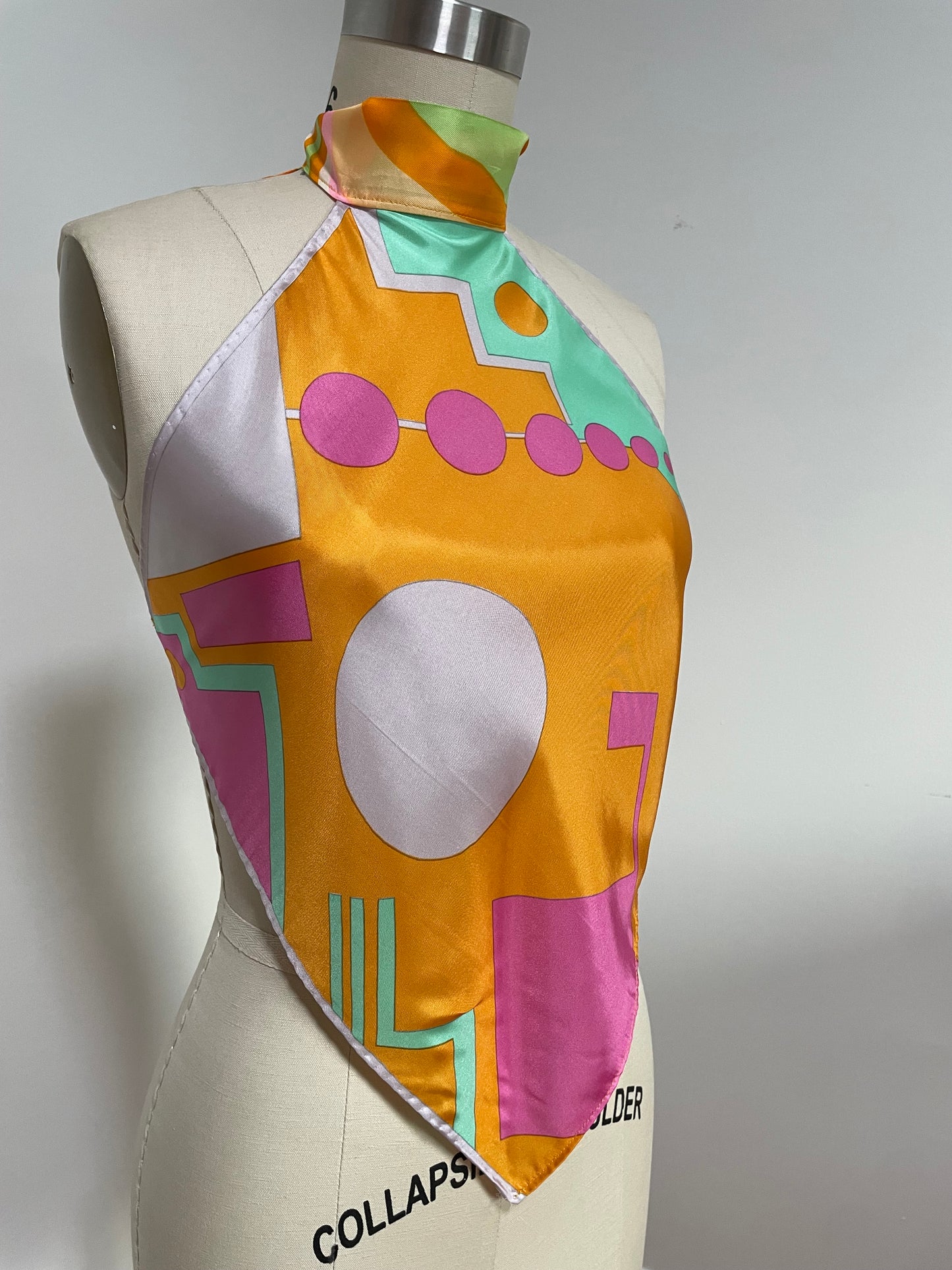 Geometric Scarf Top (S/M)