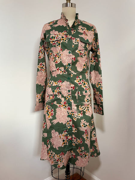 Floral Shirt Dress (Medium)