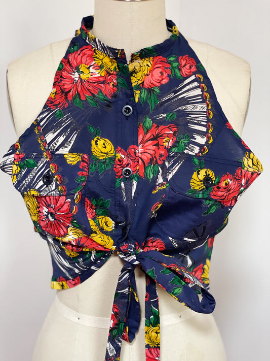 Floral Tie Crop (Large)