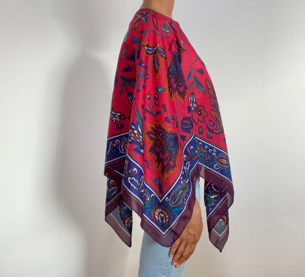 Red and Tan Paisley Scarf – WAR Chest Boutique