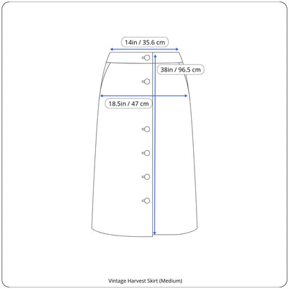 Vintage Vegetable Skirt (Medium)