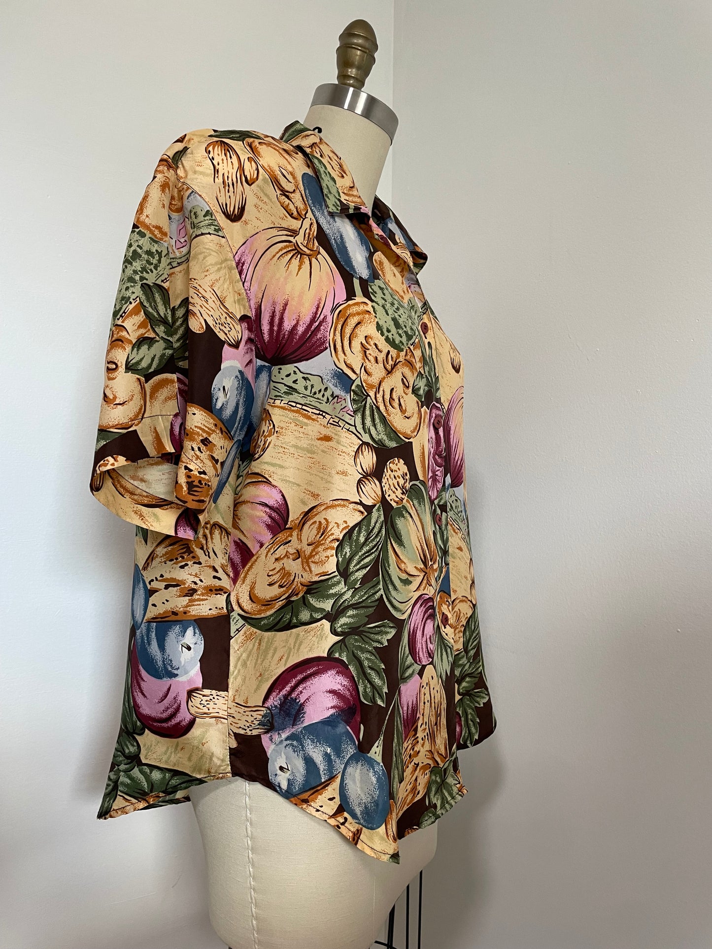 90s Notations Floral Blouse (Small)