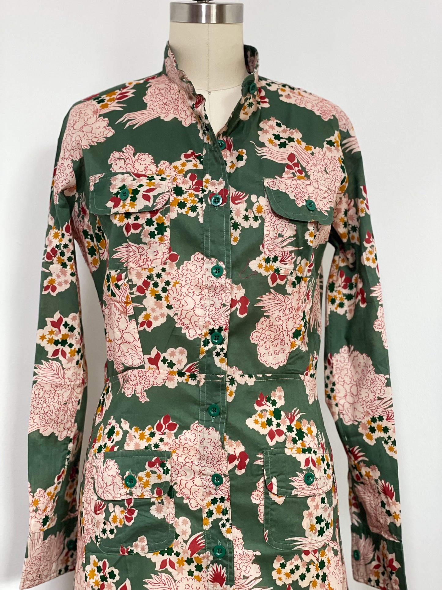 Floral Shirt Dress (Medium)