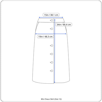 80s Chaus Skirt (Size 12)