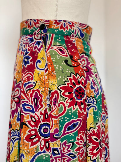 90s Condor Floral Skirt (Size 8)