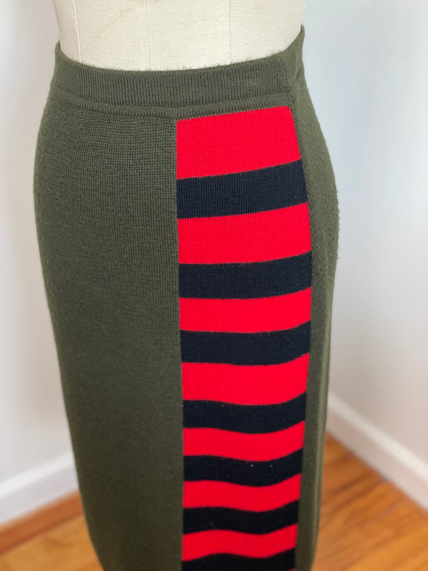 Vintage Striped Skirt (Medium)