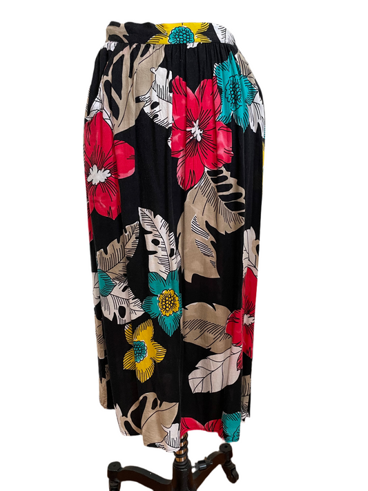 80s By Krush Floral Skirt (Medium)