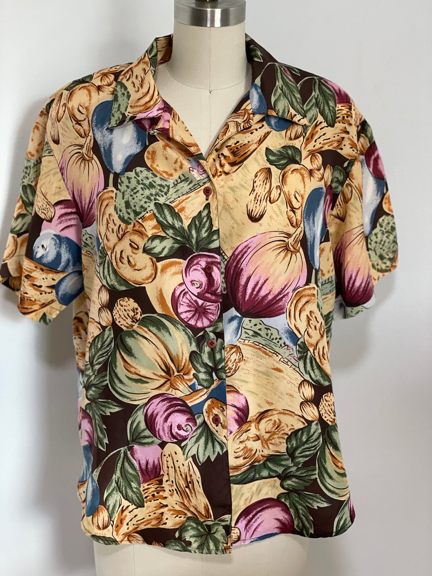 90s Notations Floral Blouse (Small)