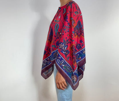 Bold Paisley Scarf Top (Large-2X)