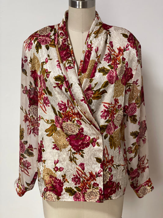 Notations Floral Blouse (Size 12)