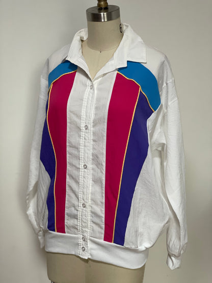 80s Cortiva Sporty Blouse (Medium)