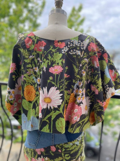 Reworked Vintage Napkin Top (Large/XL)