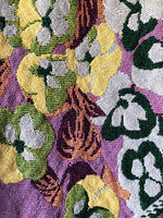 Upcycled Floral Blanket Fringe Skirt (S/M)