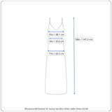 Rental: 90s Jessica McClintock for Gunne Sax Blue Glitter Halter Dress (XS-M)