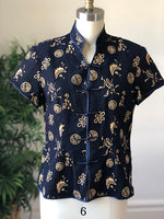 Asian Navy Medallion Top (Medium)