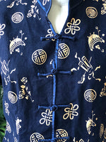 Asian Navy Medallion Top (Medium)