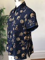 Asian Navy Medallion Top (Medium)