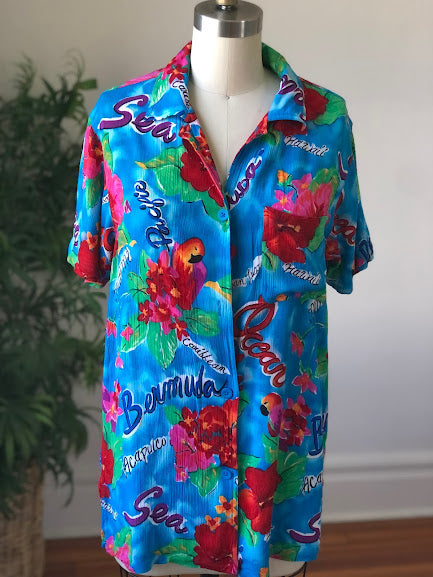 Carole Little Tropical Top (Small/Medium)