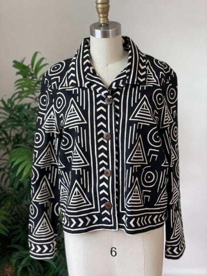 90s Chico's Tribal Jacket (Small/Medium)