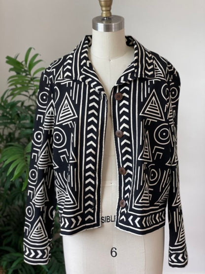 90s Chico's Tribal Jacket (Small/Medium)