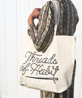 Threads of Habit Logo Tote Bag