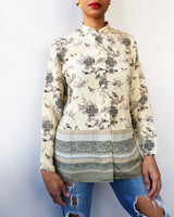 Anna and Frank Silk Asian Style Blouse (S)