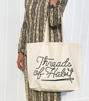 Threads of Habit Logo Tote Bag