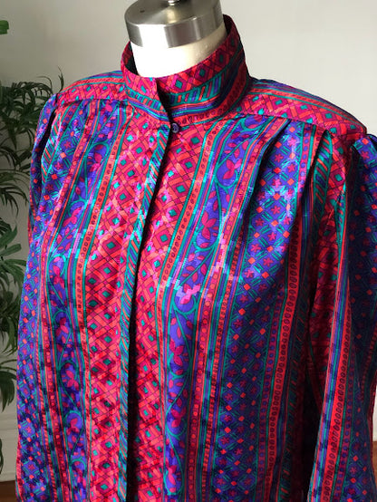 Lady Manhattan Jewel Tone Blouse (Size 10)