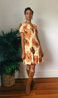 Liz Claiborne Brown Floral Dress (Size 6)