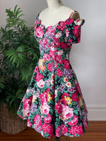 80s Karen Lucas for Niki Floral Dress (Size 4)
