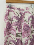 Reworked Lavender Lily Floral Pants (M/L)
