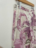 Reworked Lavender Lily Floral Pants (M/L)