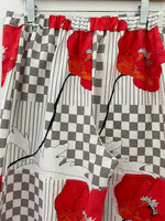 Reworked Red Floral Checkered Pants (Large/XL)