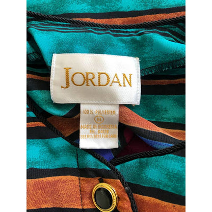 80s Jordan Jewel Tone Blouse (Medium)