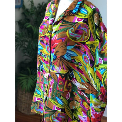 Y2K Take Two Abstract Blouse (3X)